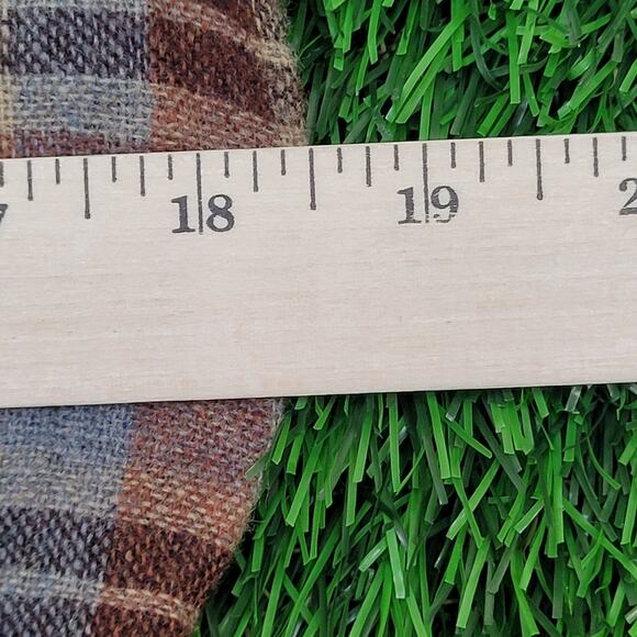 Vintage 90s Plaid Cutoff Snap Shirt Small 19x28 Shirttail - Picture 6 of 9